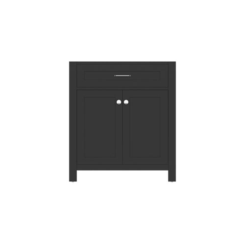 Alya Bath Norwalk  30" Single Espresso Freestanding Bathroom Vanity With Brushed Nickel Edge Handles - HE-101-30-E
