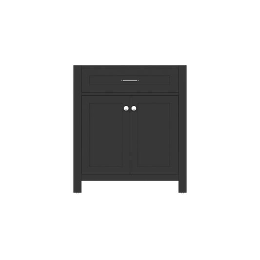 Alya Bath Norwalk  30" Single Espresso Freestanding Bathroom Vanity With Brushed Nickel Edge Handles - HE-101-30-E