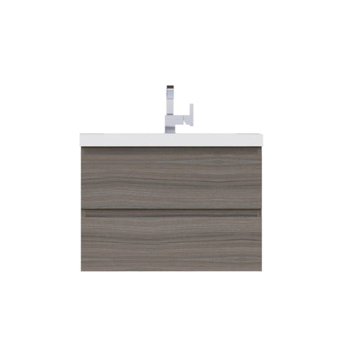 Alya Bath Paterno 30" Single Gray Wall Mounted  Bathroom Vanity With Acrylic Top and Integrated Sink - AB-MOF30-G