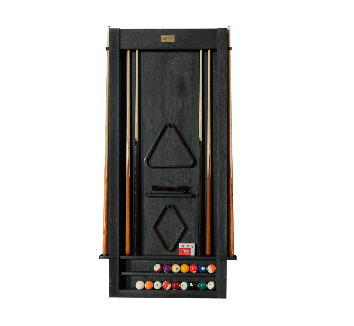 American Heritage Alta Wall Mounted Cue Rack 6 - ALTAWALLRACK6-BA