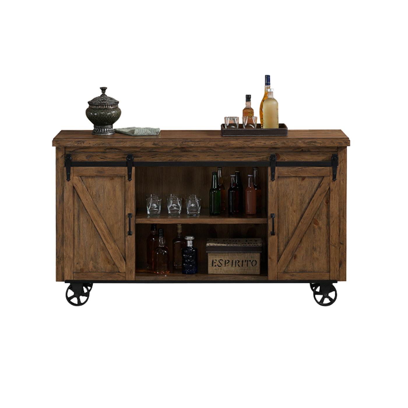 American Heritage Bristol Home Bar Cart (Harvest) - E600089
