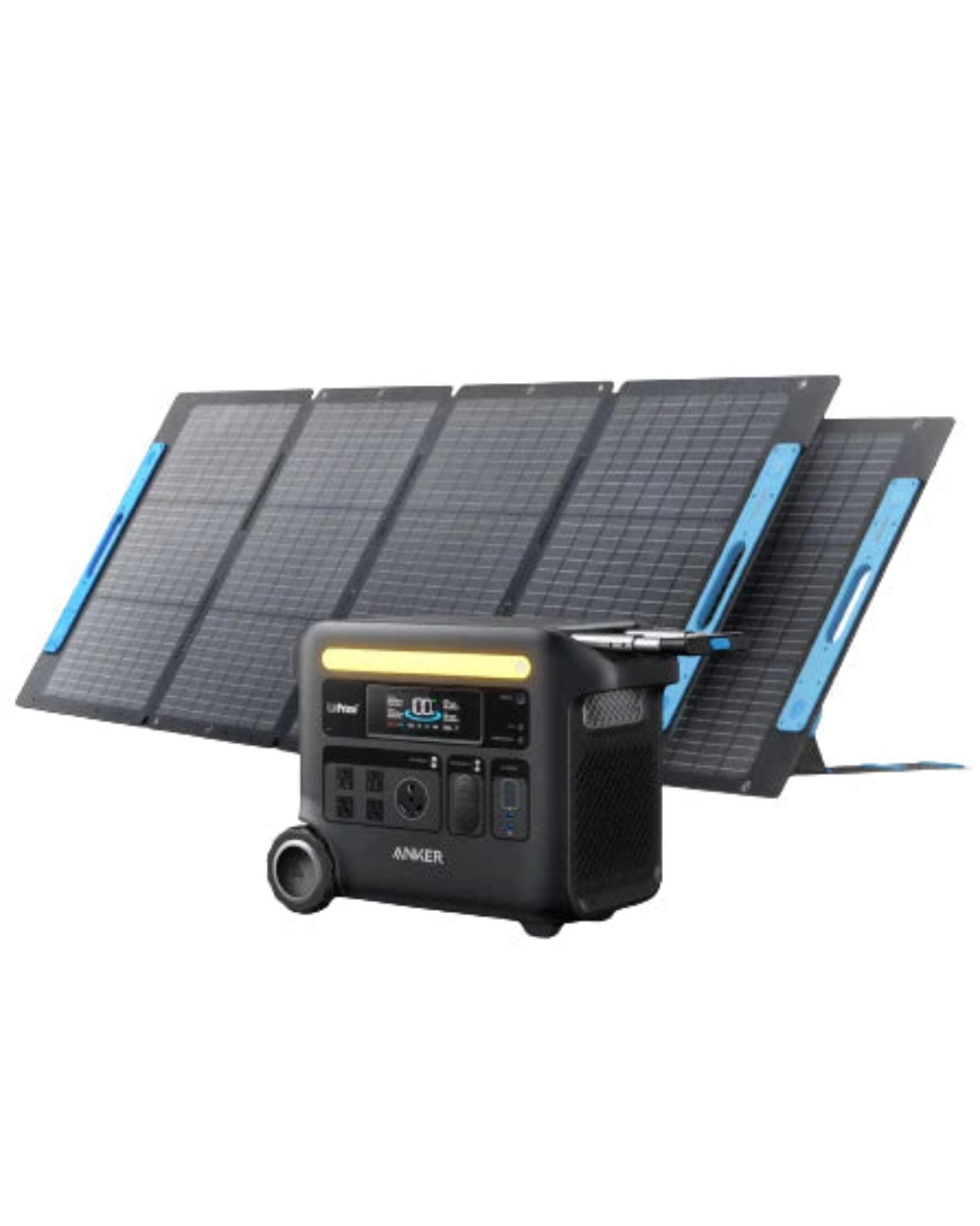 Aurora Generators Anker SOLIX F2600 Solar Generator - 2560Wh | 2400W |  With Anker Solix PS 400W Solar Panel - PowerGen USA - B1781112