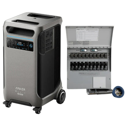 Aurora Generators Plus Portable Power Station & 50A Manual Transfer Switch Kit - 3840 Watt Hours - B1790113F