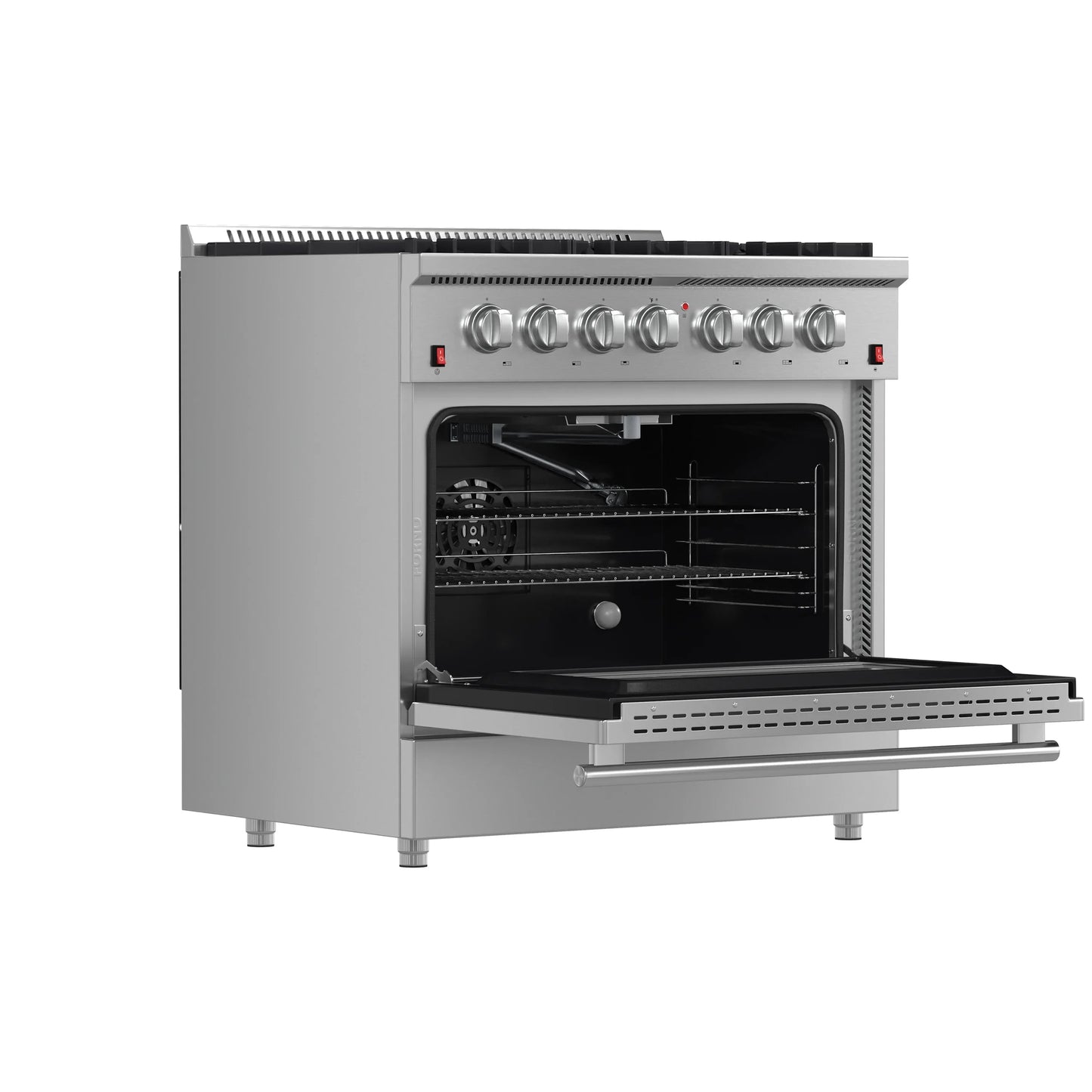 Forno Galiano 36-Inch  Gas Range with 6 Burners and Gas Convection Oven  - FFSGS6244-36