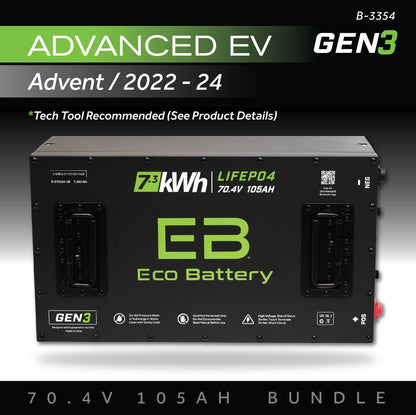 Eco Battery 70V 105AH Battery Bundle / Advanced EV Advent / 2022-24 - B-3354