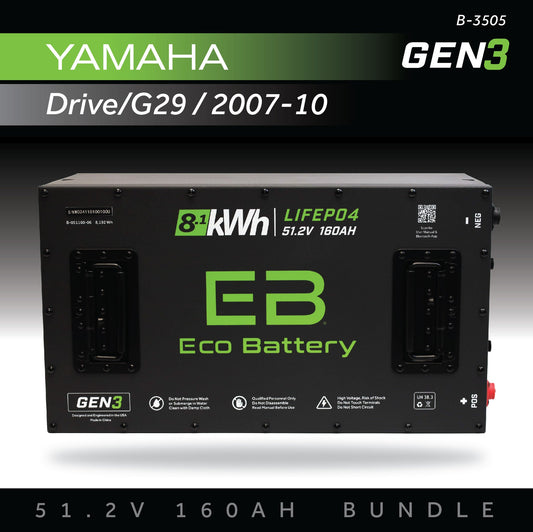 Eco Battery 51V 160AH Battery Bundle / Yamaha Drive/G29 / 2007-10 - B-3505