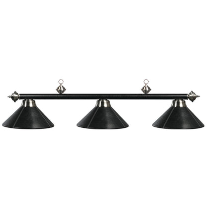 RAM Game Room 3Lt-54″ Billiard Light-Leather/Black B54-LTHR BLK