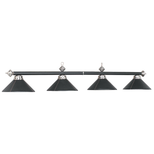 RAM Game Room 4LT-54″ Billiard Light-Leather/Black B78-LTHR BLK