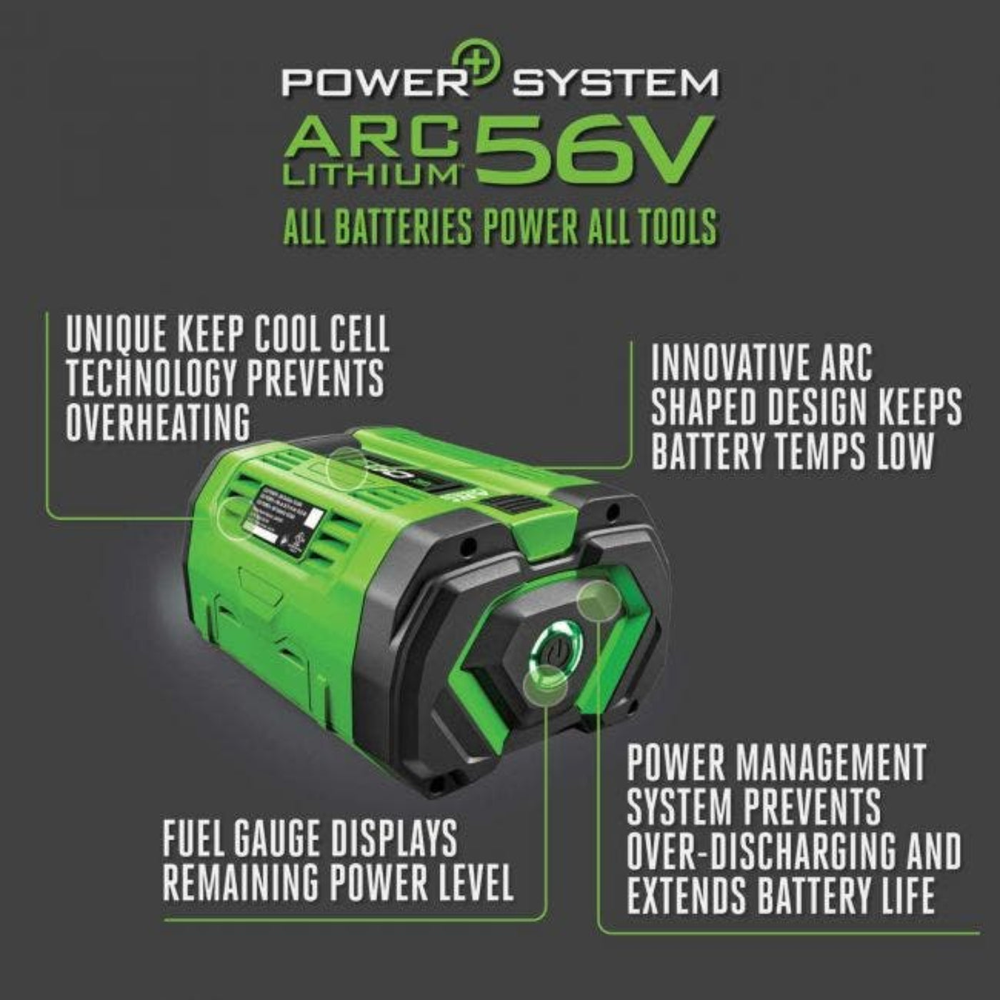 EGO Power+ 10Ah Battery - 4 PACK - BA5600T-4P