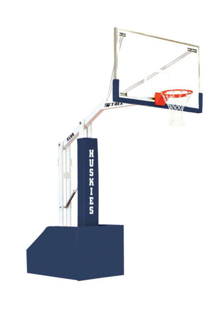 Bison T-Rex Coastal Outdoor Portable Basketball Hoop - 72 Inch Glass - BA894GCSTL