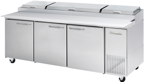 Blue Air BAPP93-HC | 93" Wide 3 Door Pizza Prep Table - BAPP93-HC