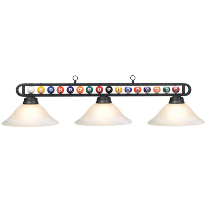 RAM Game Room 55″ Mb/White Billiard Ball Fixture BB-55 MB/WH