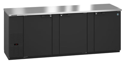 Hoshizaki  | 96" Wide 3 Door Black Vinyl Back Bar - BB95