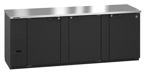 Hoshizaki  | 96" Wide 3 Door Black Vinyl Back Bar - BB95