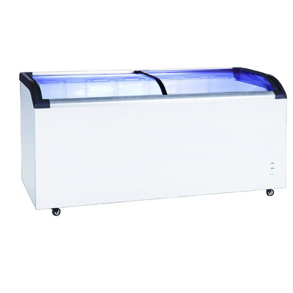 Adcraft BDCF-19-CG Black Diamond Sliding Glass Door Chest Freezer 19.2 Cu. Ft. - ACBDCF19CG