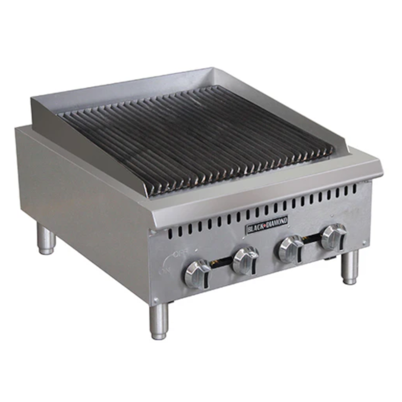 Adcraft BDCTC-24 Black Diamond Heavy Duty Gas Charbroiler 24"W -  BDCTC-24