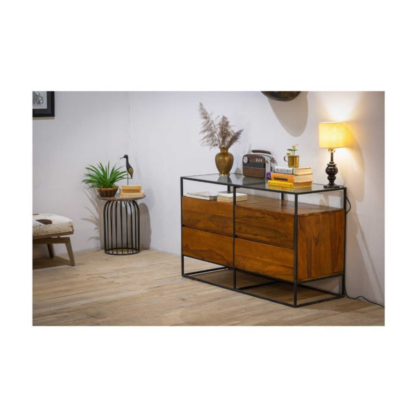 Union Home Bedford Light Brown 4 Drawer  - BDM00039