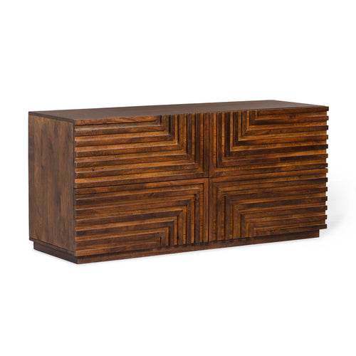 Union Home Maze Wood Low Dresser  - BDM00047