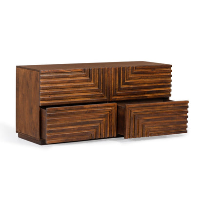 Union Home Maze Wood Low Dresser  - BDM00047