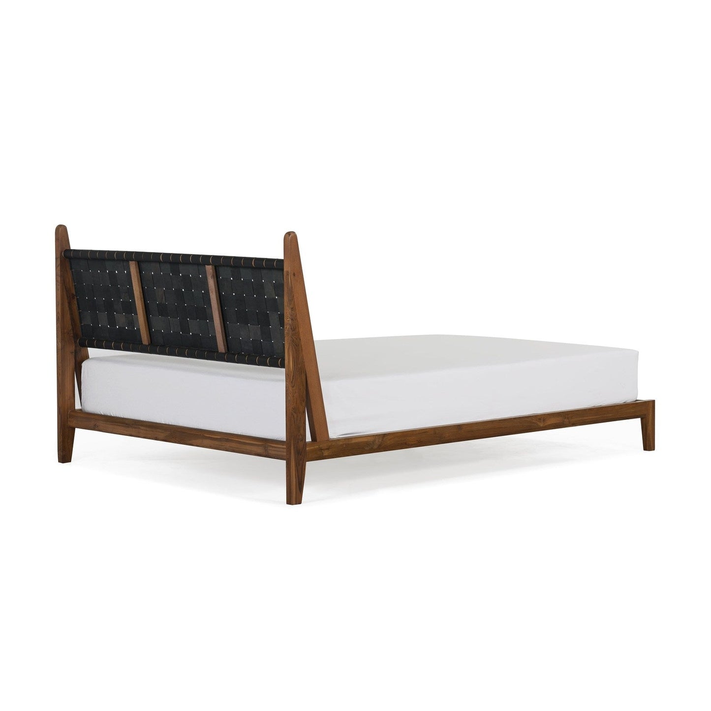 Union Home Cove King Bed - Black Leather - BDM00061
