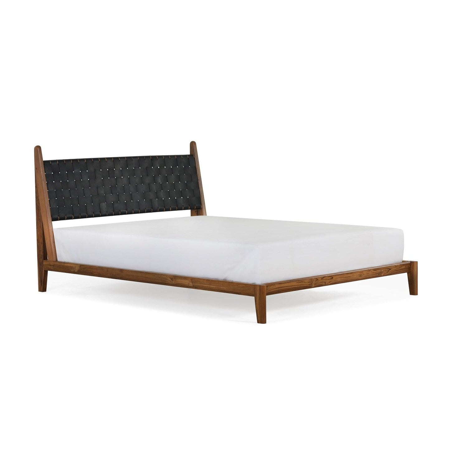 Union Home Cove King Bed - Black Leather - BDM00061