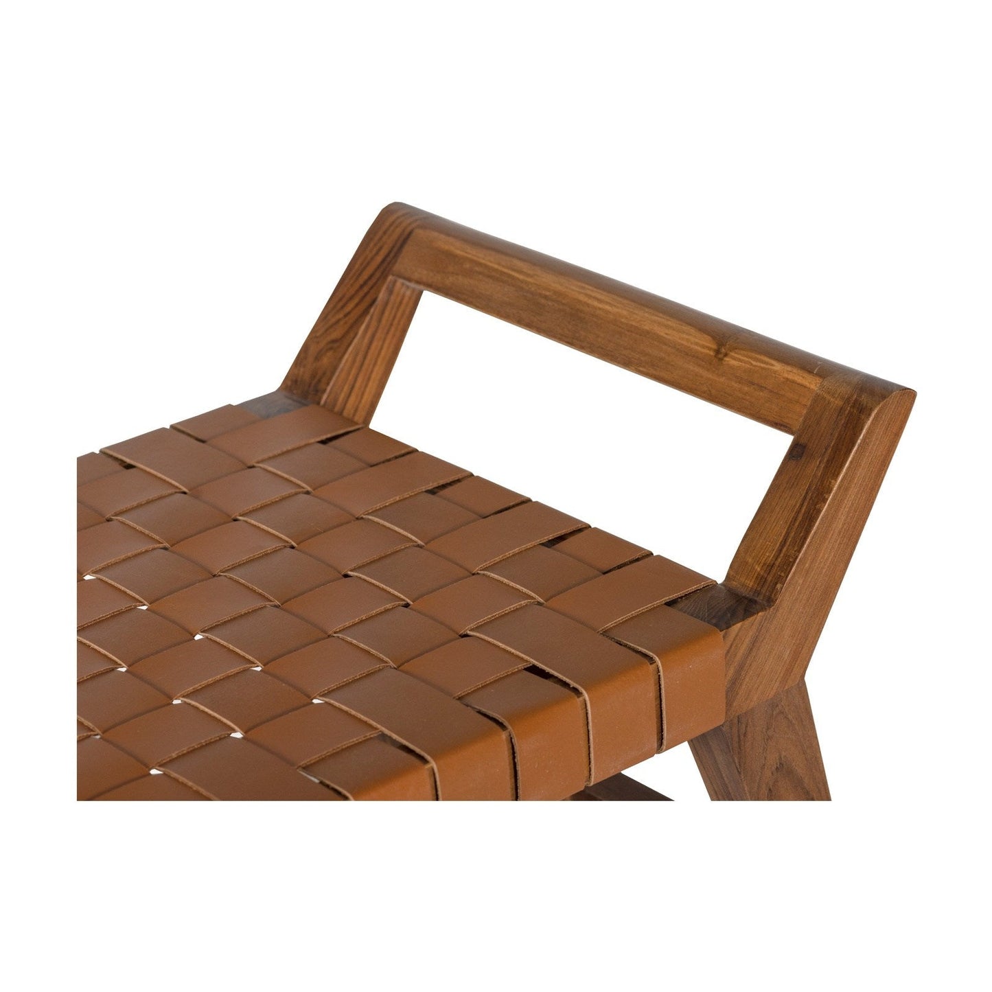 Union Home Cove Bench - Brown Leather -  BDM00071