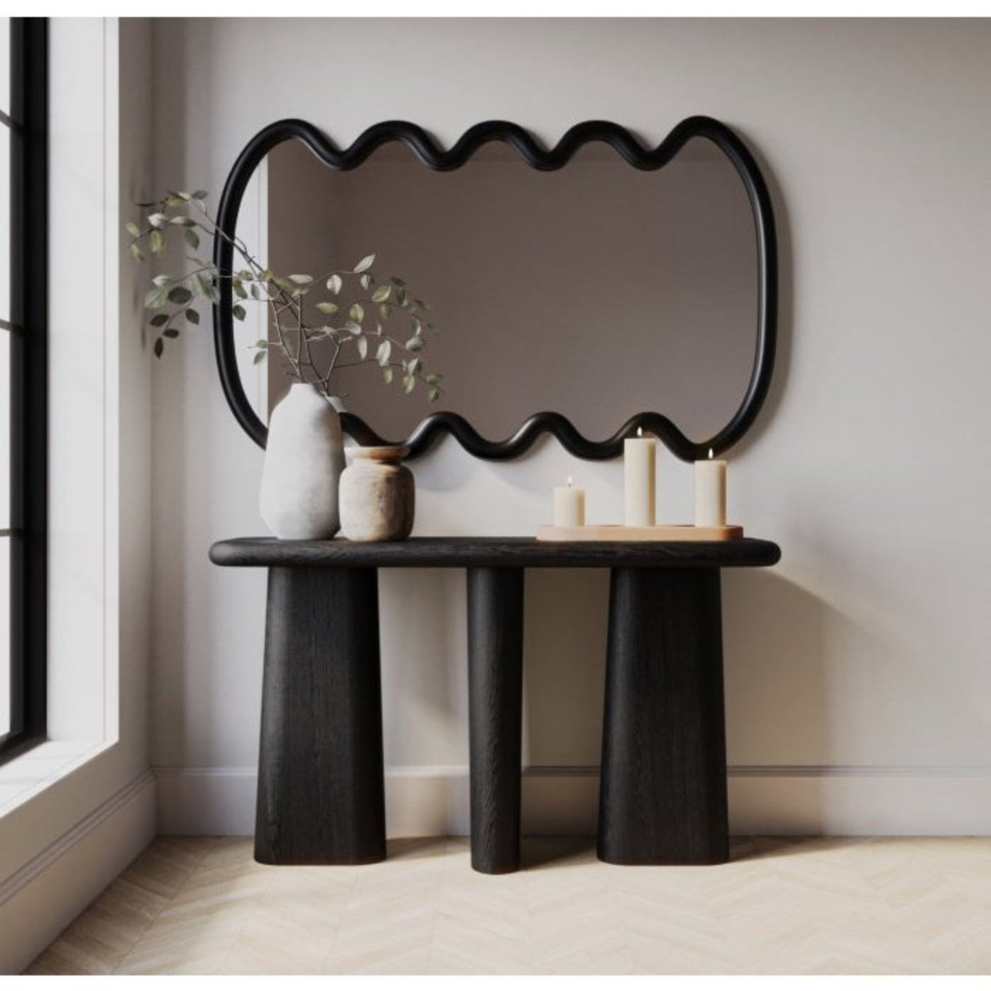 Union Home Laurel Console Table - Charcoal  - LVR00268