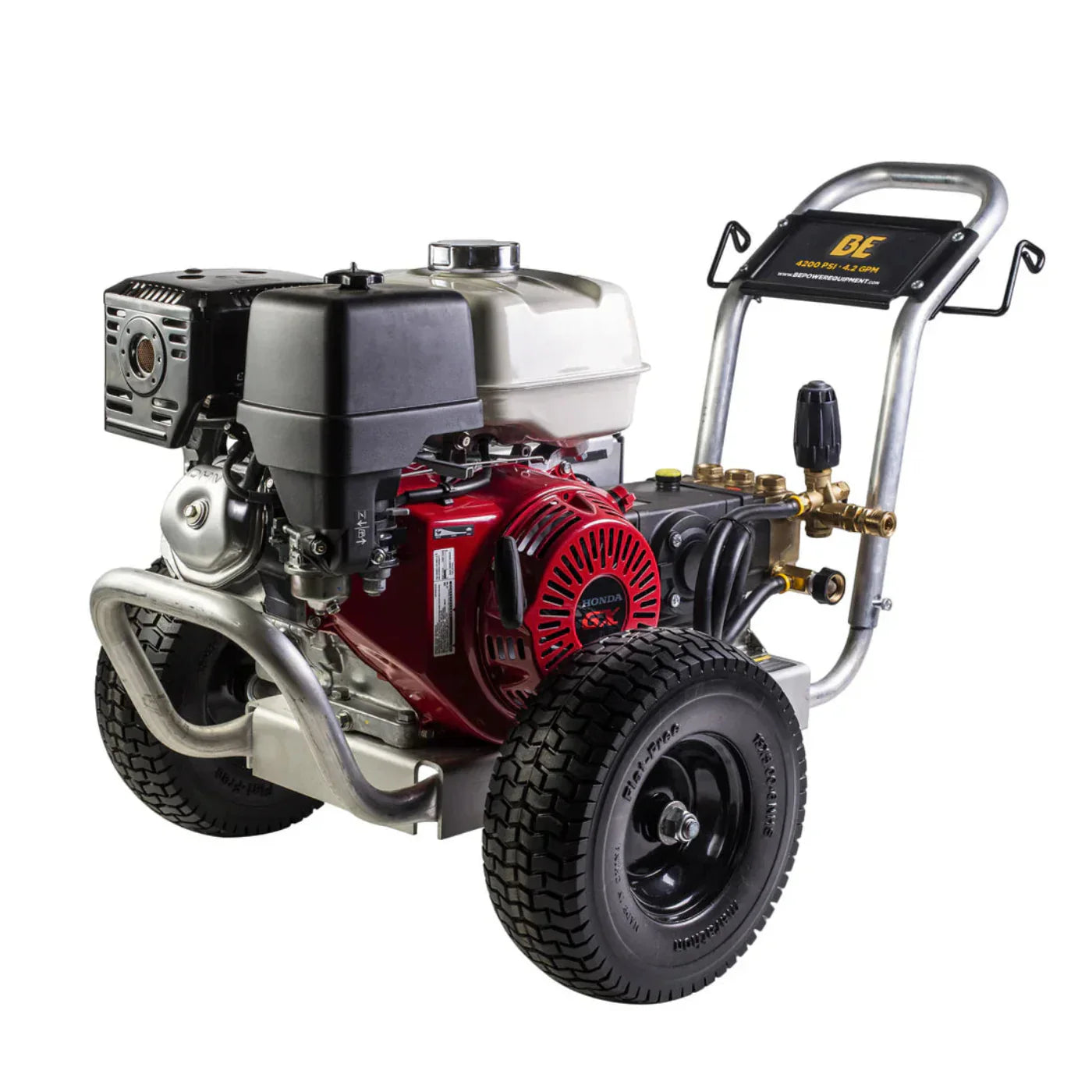 BE POWER EQUIPMENT 4,200 PSI 4.2 GPM Cold Water Gas Pressure Washer - B4213HACS-PowerGen USA
