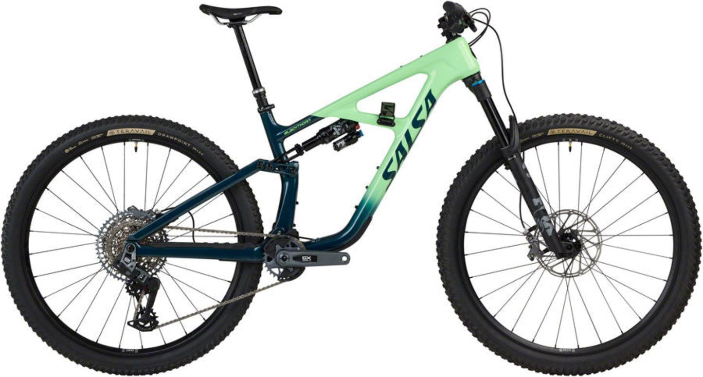 Salsa Blackthorn 125 C GX AXS Transmission Full Suspension Trail Mountain Bike - 29", Carbon, Slate / Citrus, MD, GRADE A - LIKE NEW - 210000074557