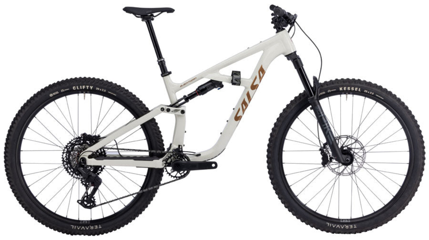 NEW Salsa Blackthorn 125 Eagle 70 Transmission Full Suspension Trail Mountain Bike - 29", Aluminum, Vapor Gray - 210000074735