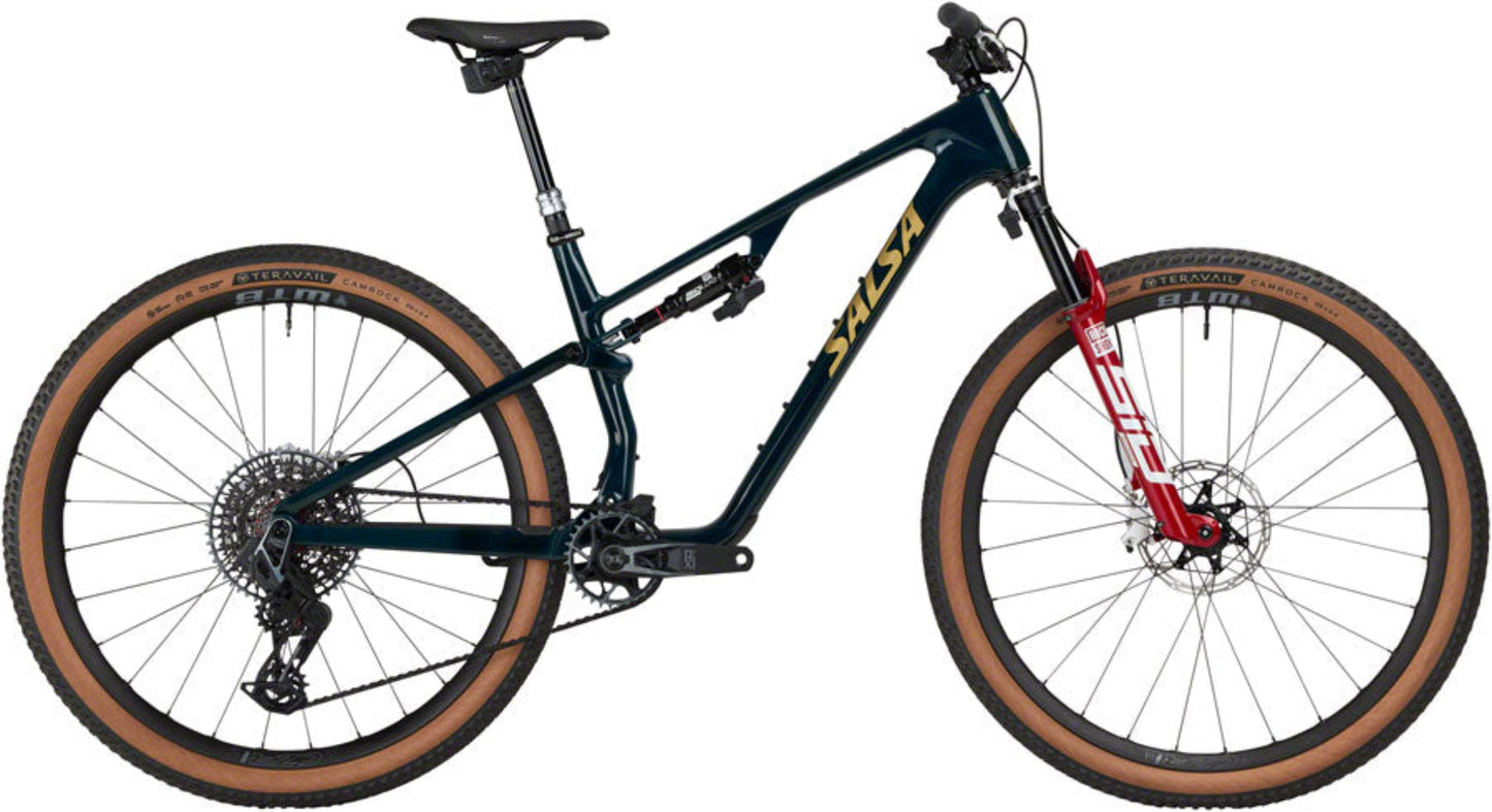 DEMO Salsa Spearfish C Deluxe XO AXS Transmission Full Suspension XC Mountain Bike - 29", Carbon, Midnight Carbon, MD, GRADE B - 210000074583
