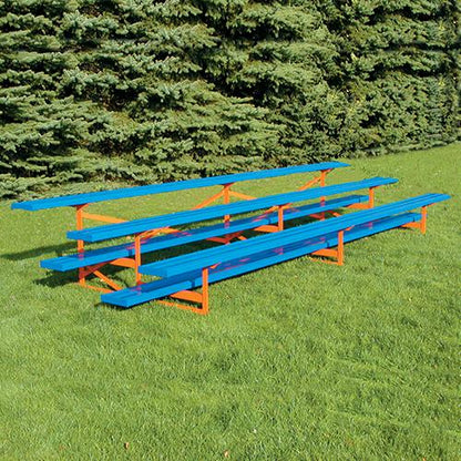 Bleacher 3 Row 15' All Aluminum Standard Bleacher - Powder Coated - BLCH-3AL