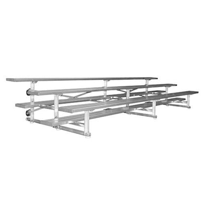 Bleacher - 27 ft. (3 Row - Double Foot Plank) - Tip & Roll - BLDP-327TRG