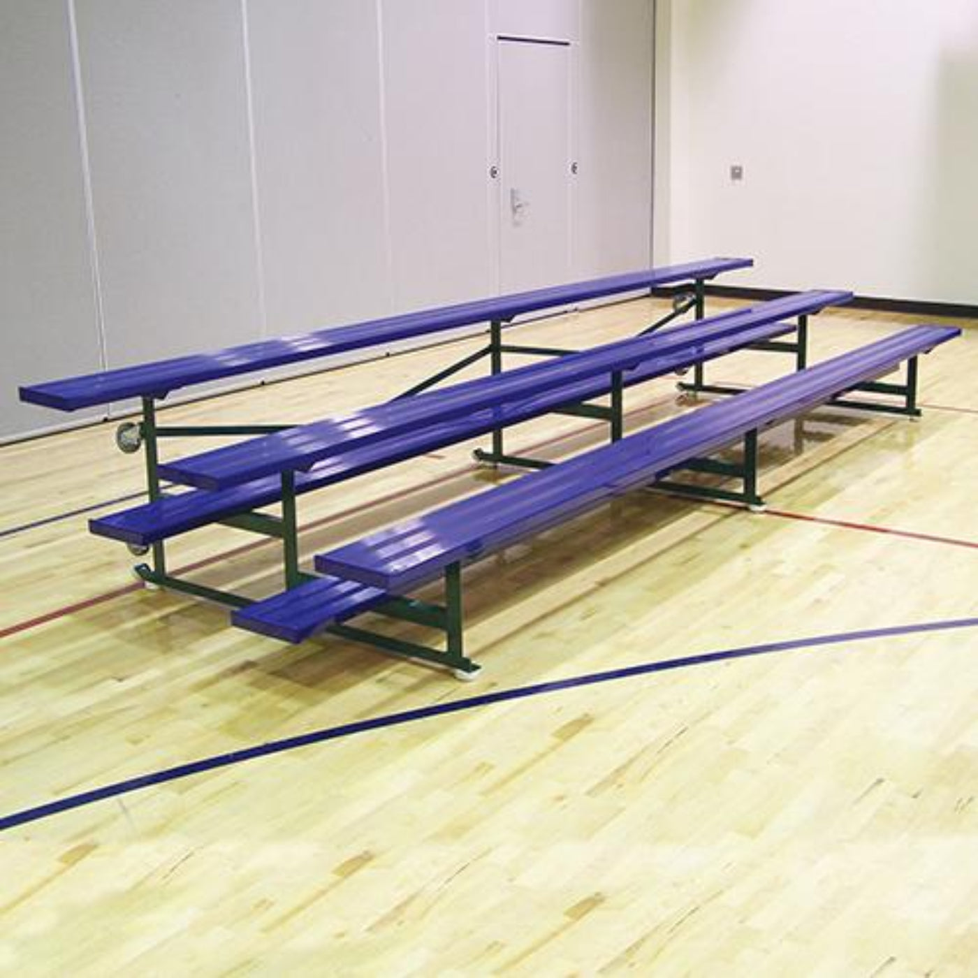 Bleacher - 15 ft. (3 Row - Single Foot Plank) -Tip & Roll - BLCH-3TRG