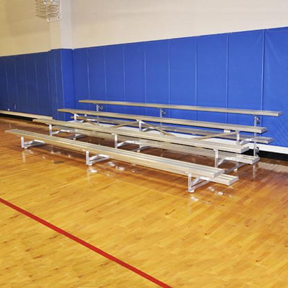 Bleacher 4 Row 21' Tip & Roll Portable Aluminum - BLCH-421TRG