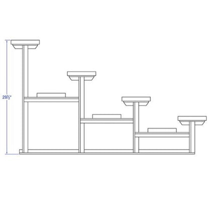 Bleacher 4 Row 21' All Aluminum Preferred - BLDP-421AL