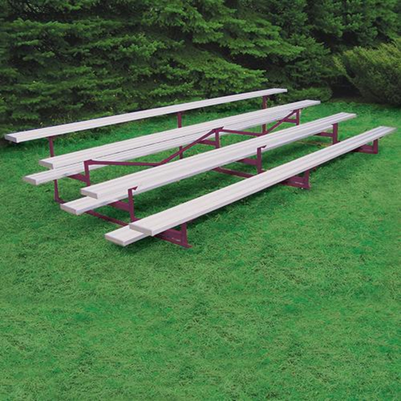 Bleacher 4 Row 15' Outdoor Standard Aluminum - BLCH-4