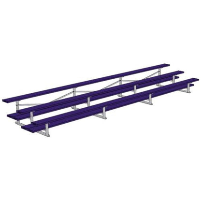 Bleacher 3 Row 21' All Aluminum Preferred - BLDP-321AL