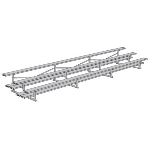 Bleacher 3 Row 21' All Aluminum Preferred - BLDP-321AL
