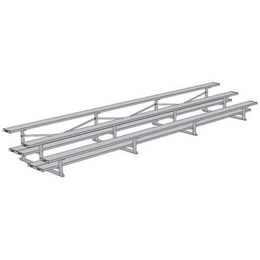 Bleacher 3 Row 21' All Aluminum Preferred - BLDP-321AL