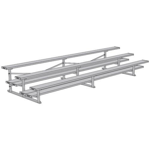 Bleacher 3 Row 15' All Aluminum Preferred - BLDP-3AL