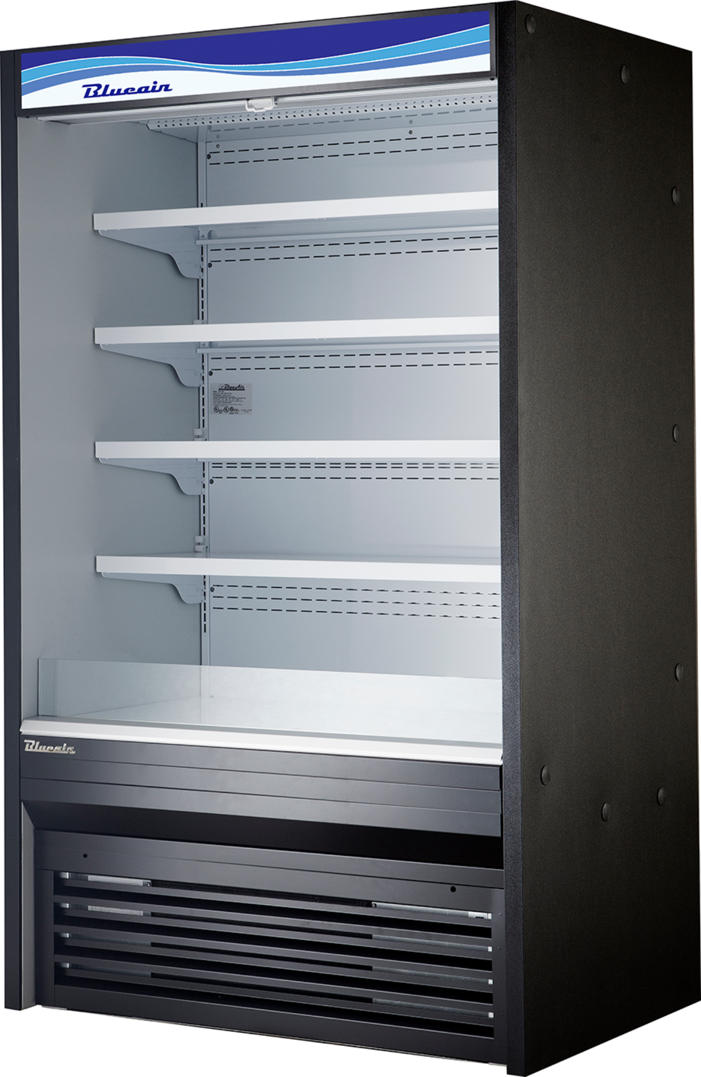 Blue Air BOD-60S | 60" Wide Steel Open Display Case - BOD-60S