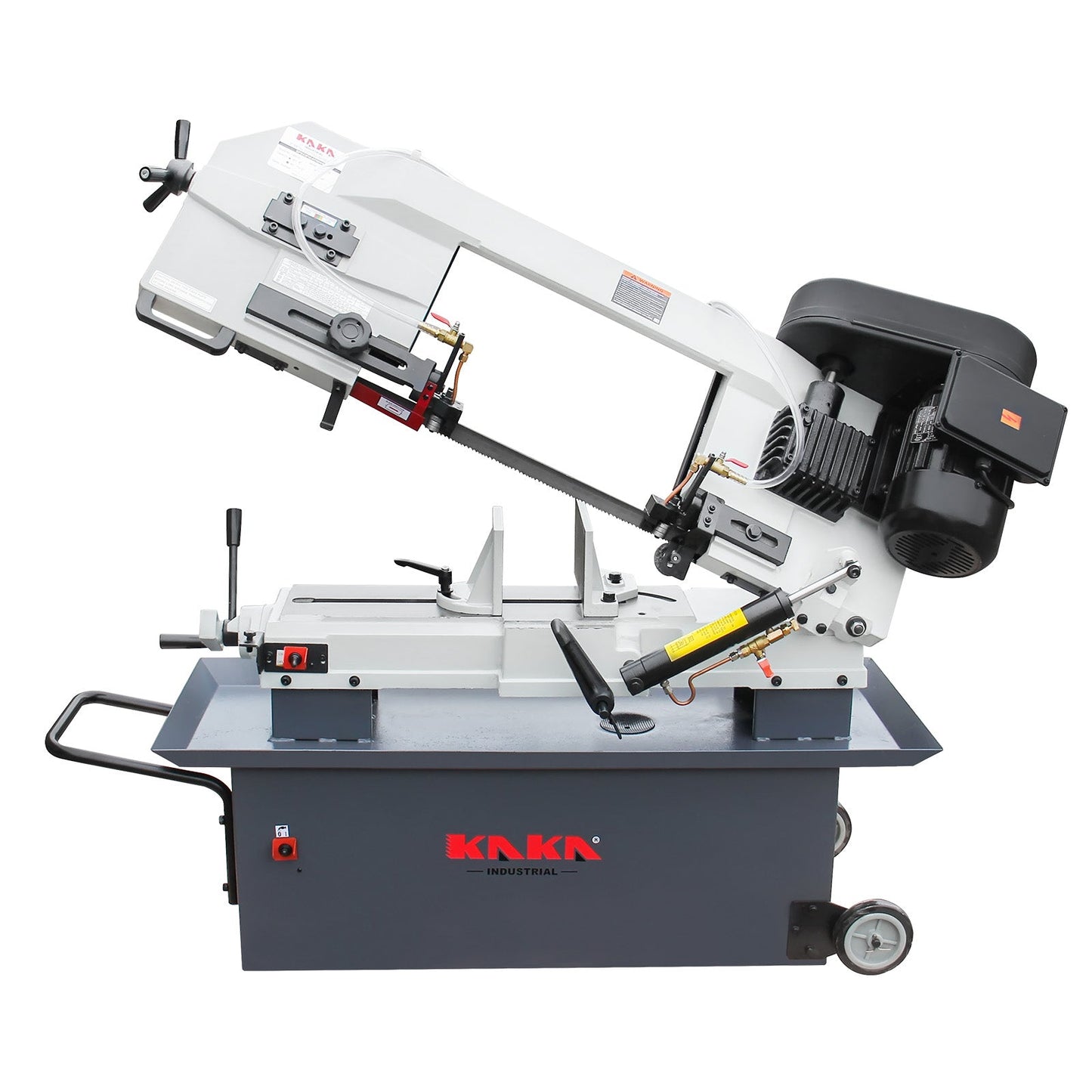 KAKA Industrial BS-912B horizontal bandsaw 9"Horizontal Metal Cutting Band Saw 4 Steps Blade Speed Metal Band Saw, Space Saver Movable Metal Cutting Band Saw 115V&230V Dual Voltage Prewired 1PH