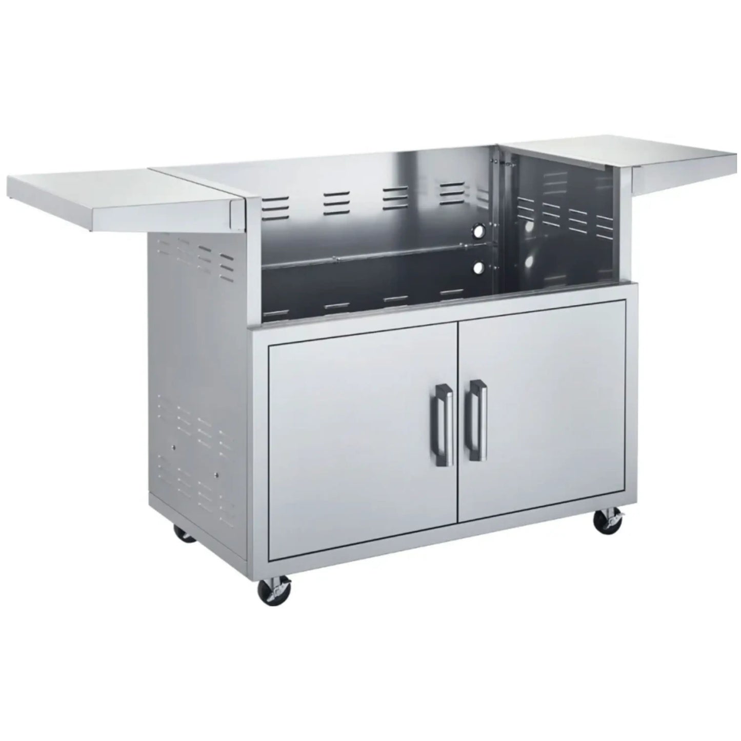 Broilmaster 40-Inch 5-Burner Premium Natural Gas Grill and Grill Cart in Stainless Steel - AP2-BSB405N