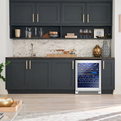 Zephyr BWN24C02AGADA 24" Undercounter Wine Cooler, 2 Zone, ADA Stainless & Glass - BWN24C02AGADA