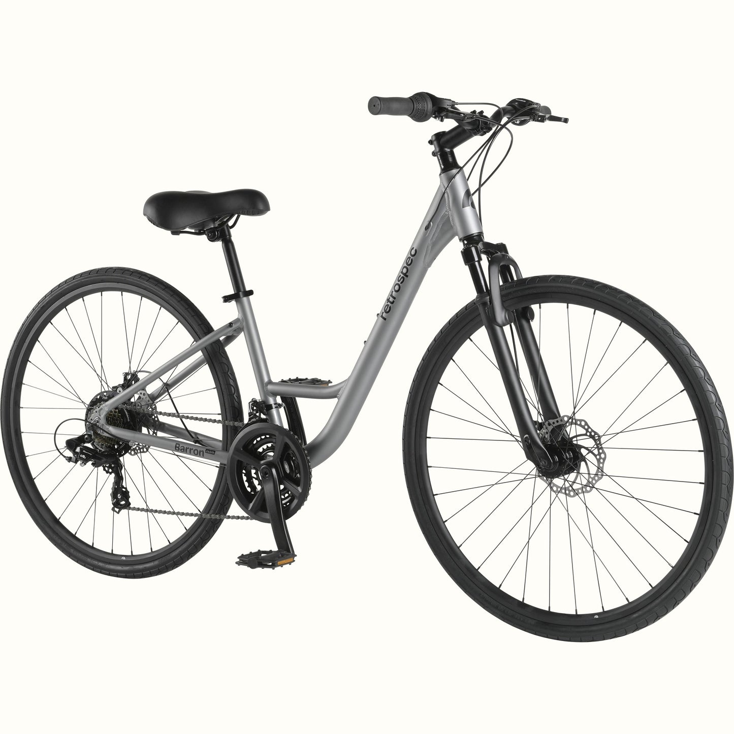 Retrospec Barron Plus Comfort Hybrid Bike - 21 Speed - Step Through - 6063