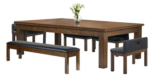 Baylor 8 Ft Pool Table Dining Collection - Rustic Series