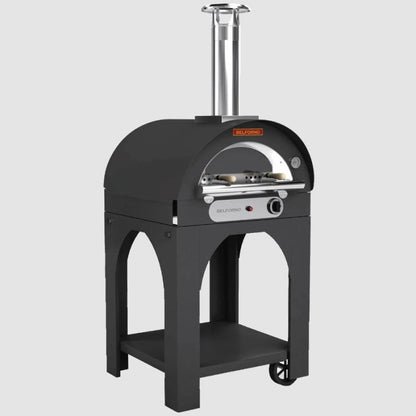Belforno Portable Piccolo Gas-Fired Pizza Oven - Black