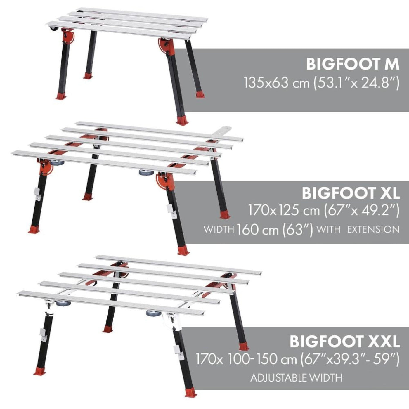 Raimondi Bigfoot Work Benches for Large Format Tile - TCWBMBF-1