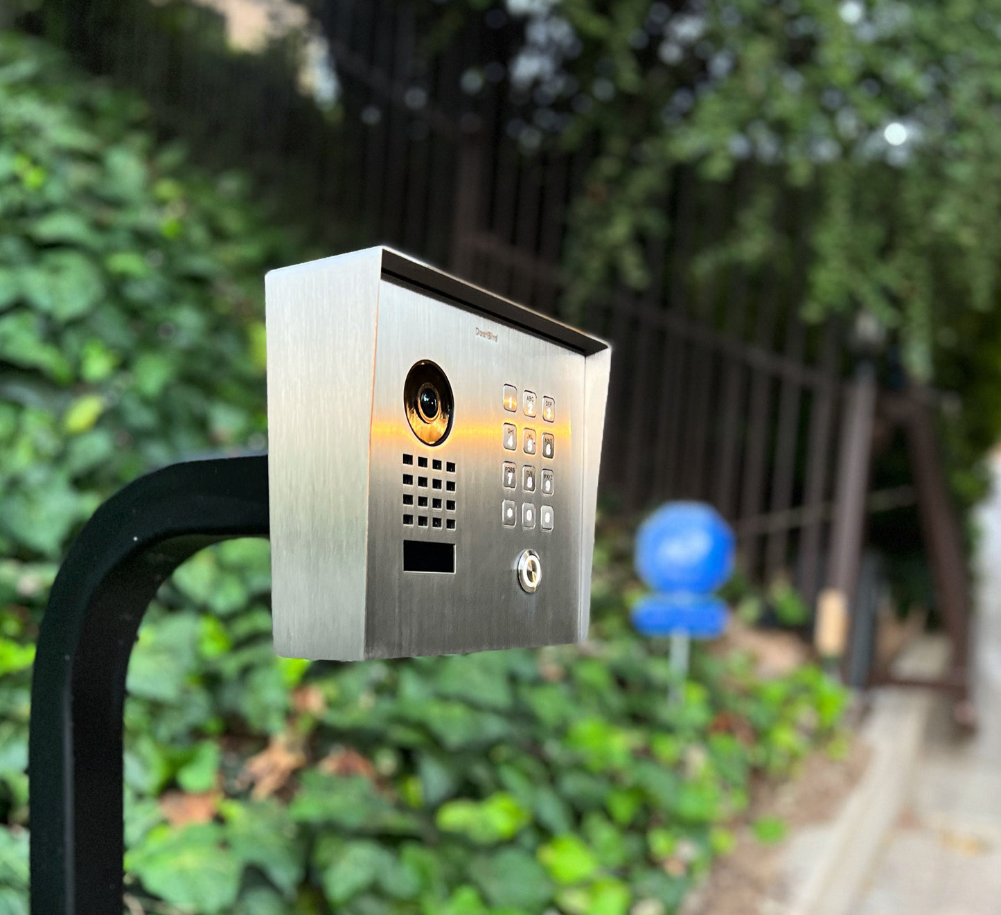 DoorBird D1101KH Classic Surface-Mount IP Video Intercom, 1 Call Button in Stainless Steel V4A